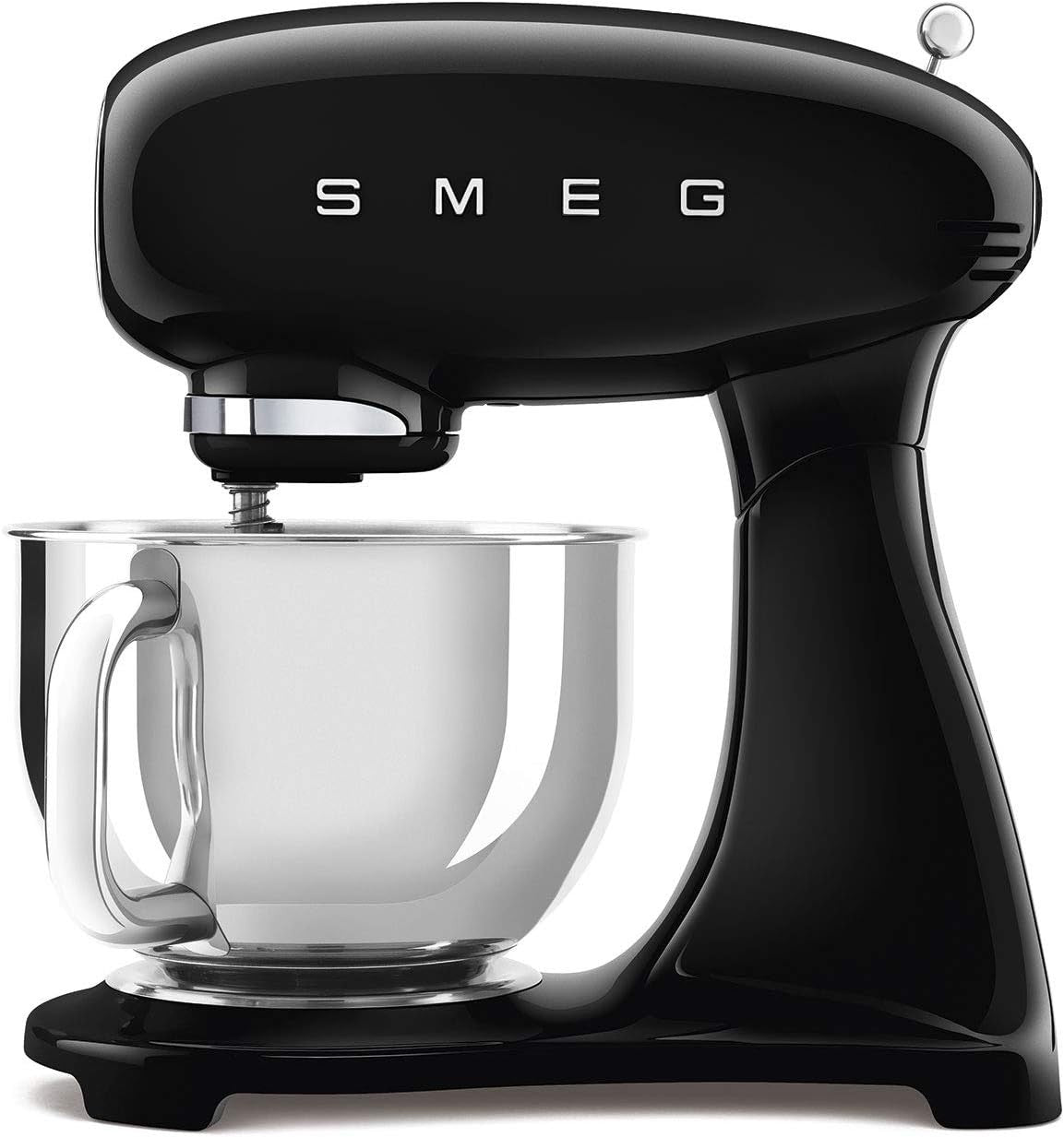 Smeg Retro 50s Vintage Style Stand Mixer, 10 Speeds, Black