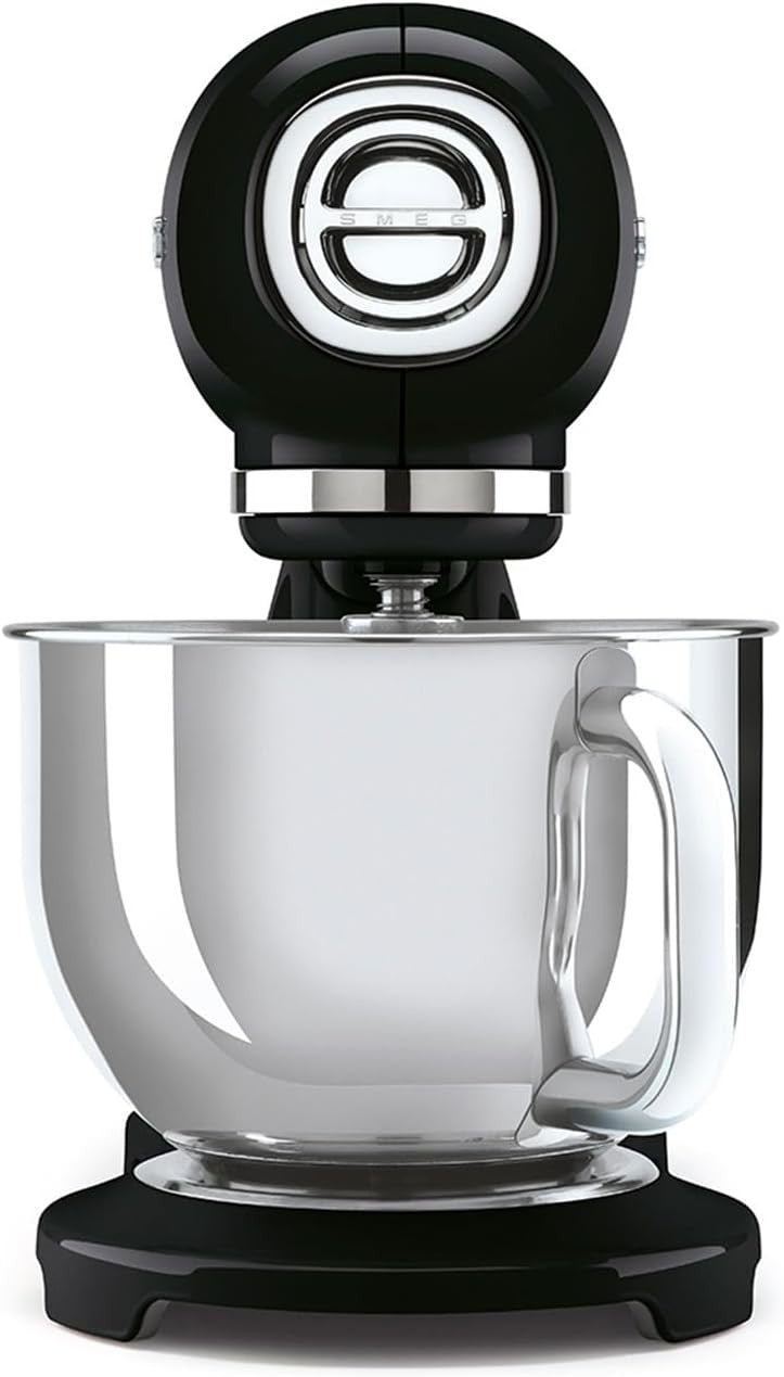 Smeg Retro 50s Vintage Style Stand Mixer, 10 Speeds, Black