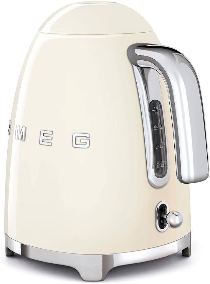 Smeg 1.7 L Retro Style Kettle, Cream