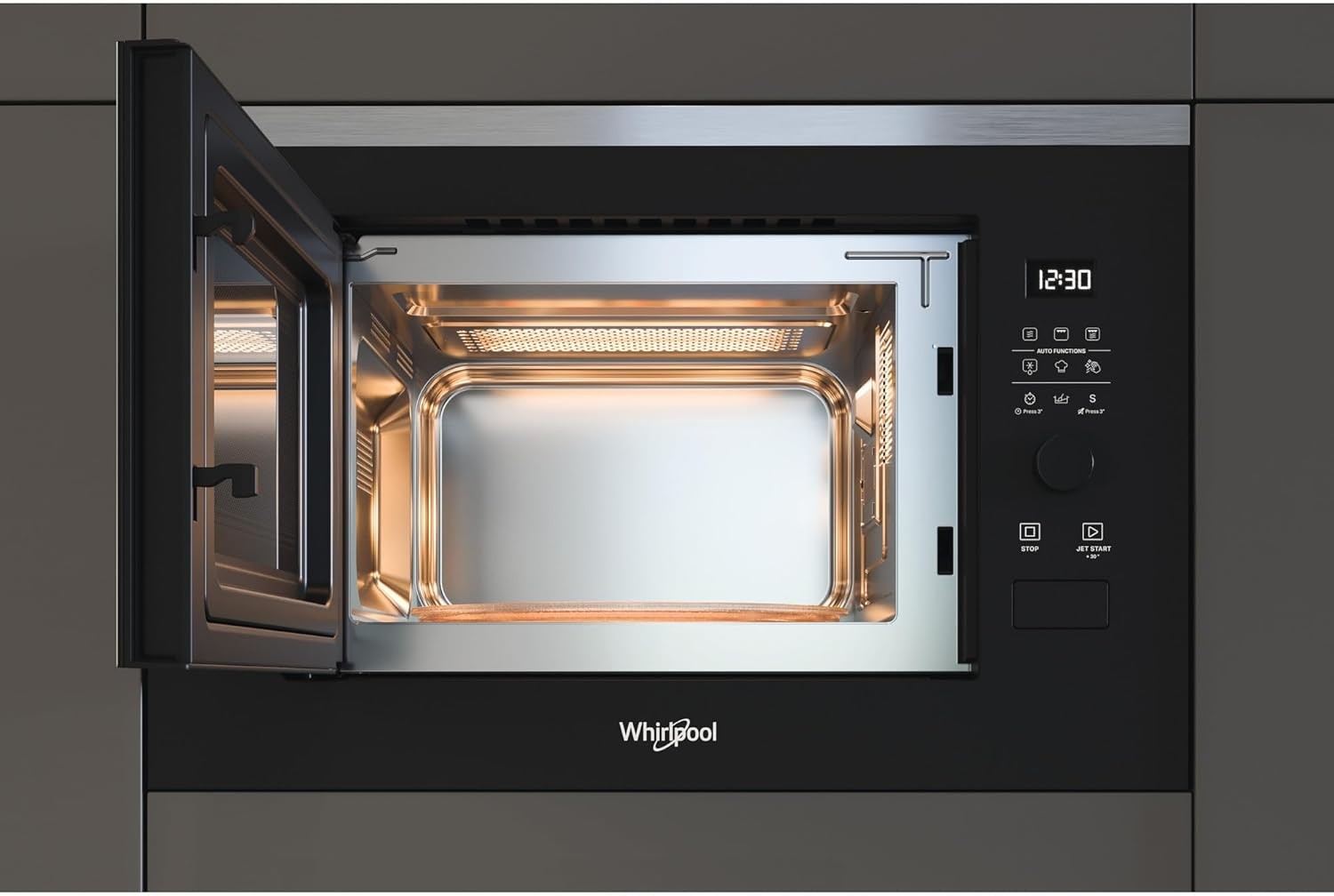 Whirlpool Built-In Microwave Oven, 900 Watts, 25 L, Black