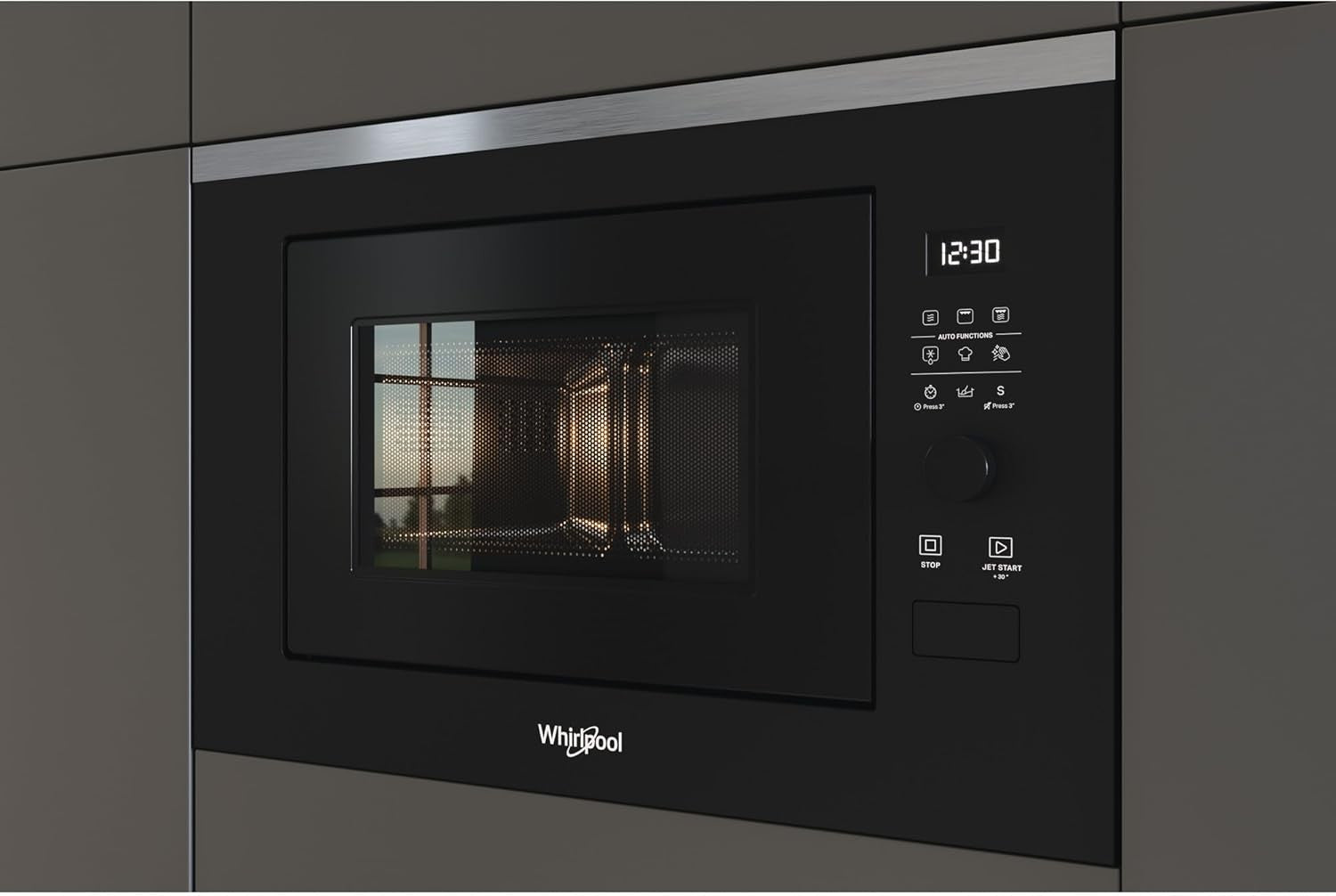 Whirlpool Built-In Microwave Oven, 900 Watts, 25 L, Black