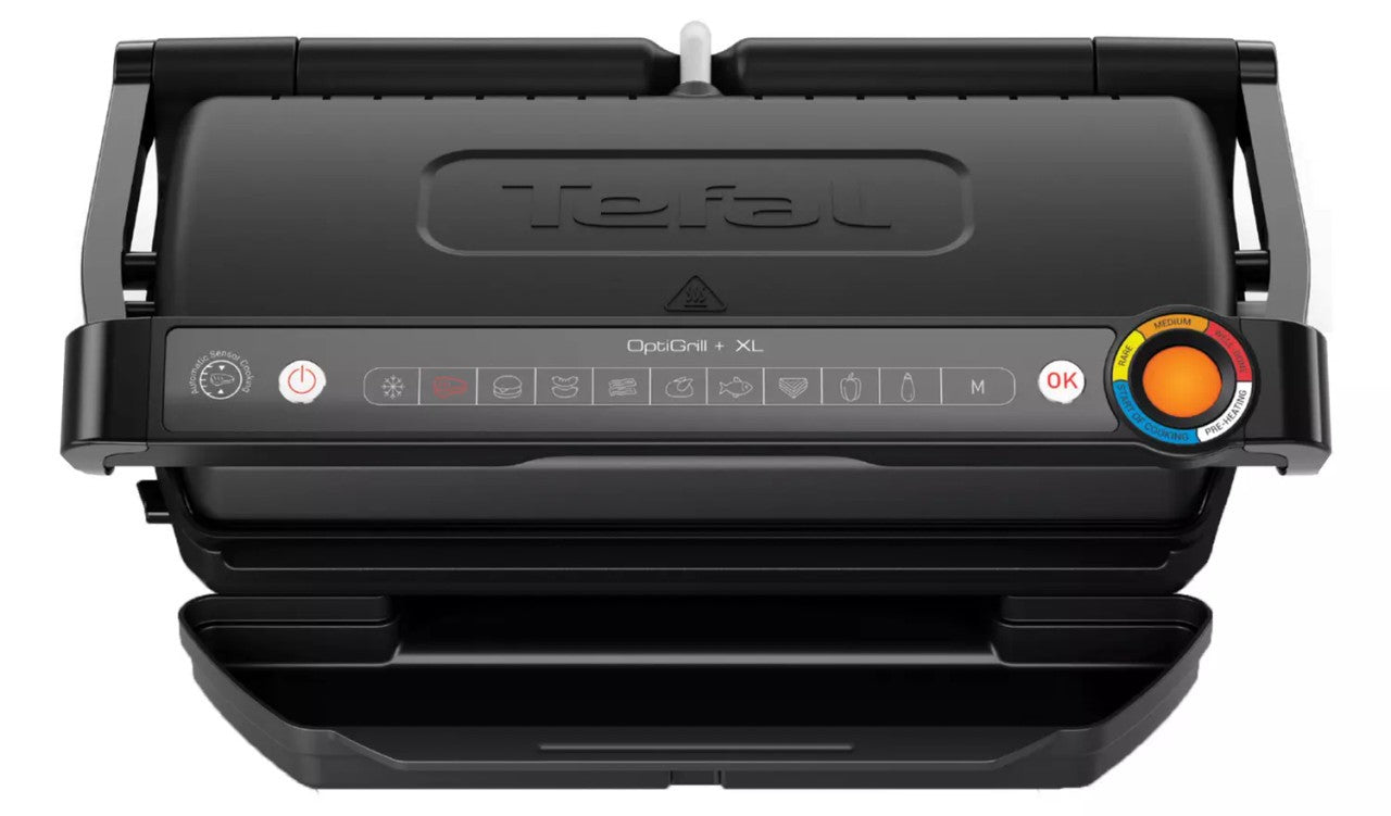 Tefal OptiGrill+ XL Intelligent Health Grill, 2000 Watts, Black