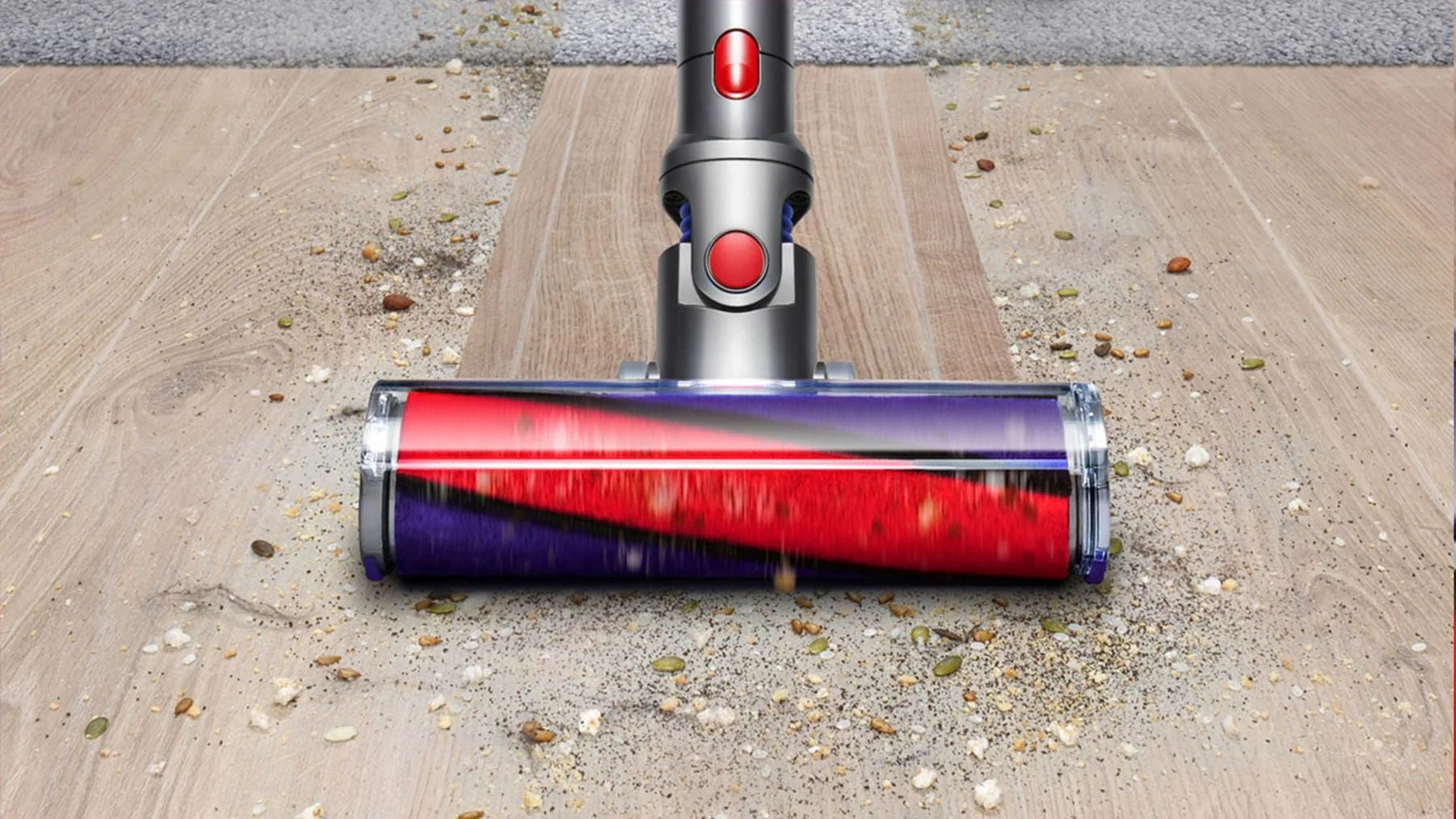 Dyson V11 Fluffy Cordless Vacuum Cleaner, Nickel/Red