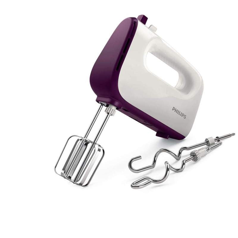 Philips, Viva Collection Hand Mixer, 450 Watts, Purple / White