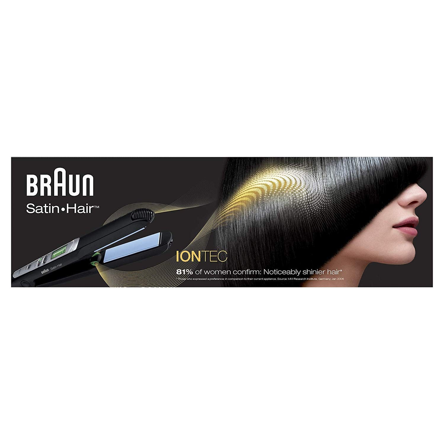 Braun, Satin Hair 7 Iontec Straightener, Black
