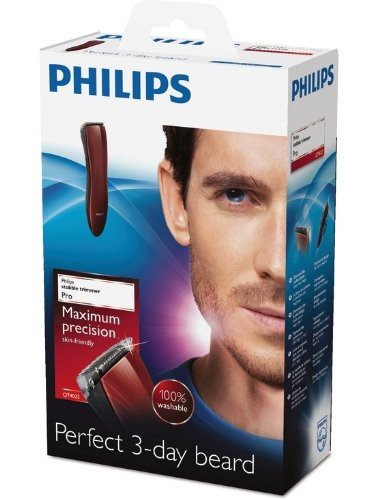 Philips, Pro Stubble Beard Trimmer, Red