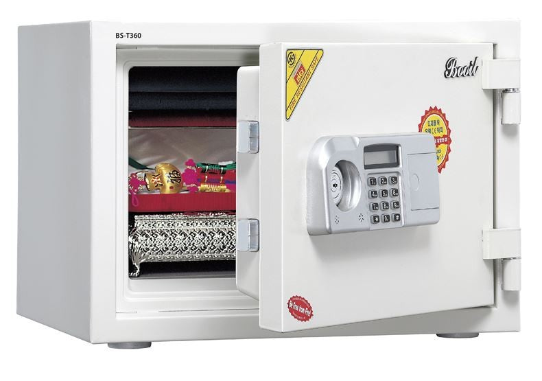 Booil, Fire Resistant Cabinet, Digital combination, Key Lock,Grey