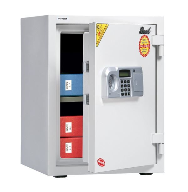 Booil, Fire Resistant Safe Cabinet, Digital Combination, Key Lock, Grey