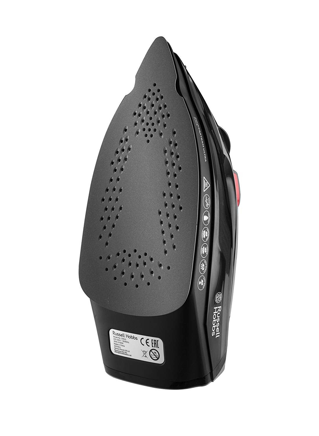 Russell Hobbs, Power Ultra Steam Iron, 3100 Watts, Black & Grey