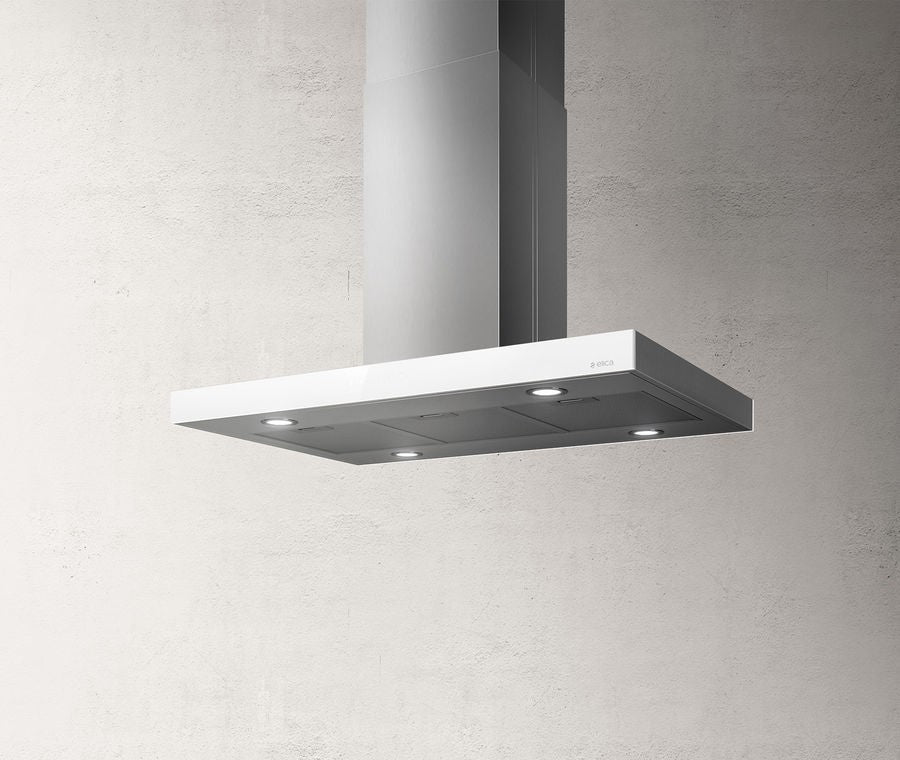 Elica, Joy Island Hood, 90 CM, Stainless Steel And Glass