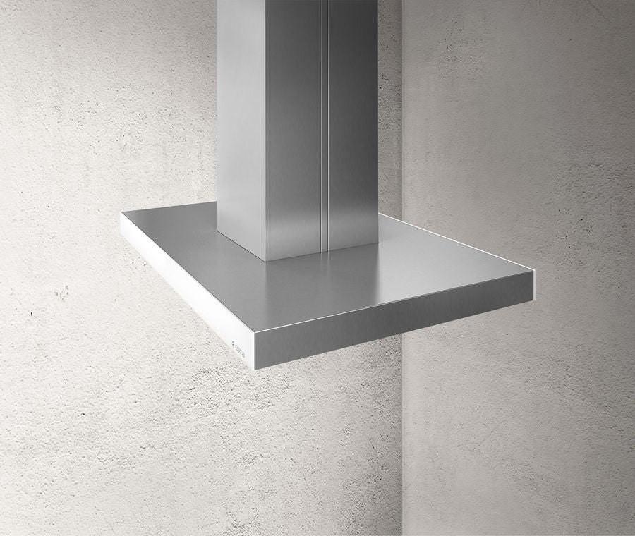 Elica, Joy Island Hood, 90 CM, Stainless Steel And Glass