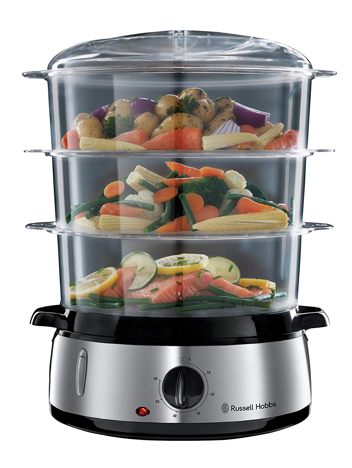 Russell Hobbs, Steamer, 800 Watts, 9 L, Stainless Steel