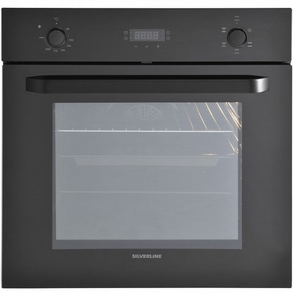 Silverline, Built-In Electric Oven, 69 L, 60 CM, Black