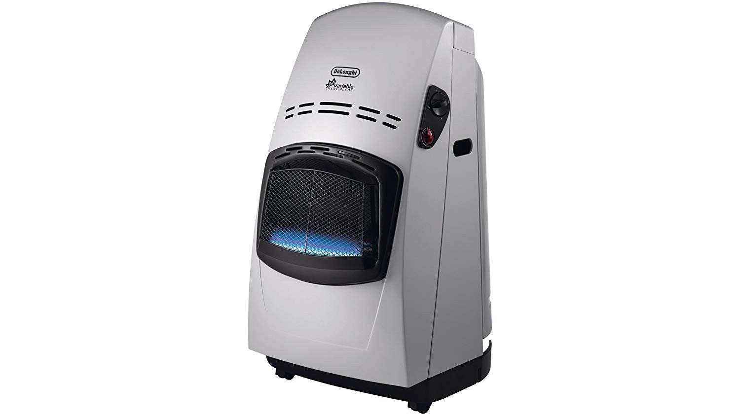 Delonghi, Gas Heater, With Thermostat, Grey With Blue Flame