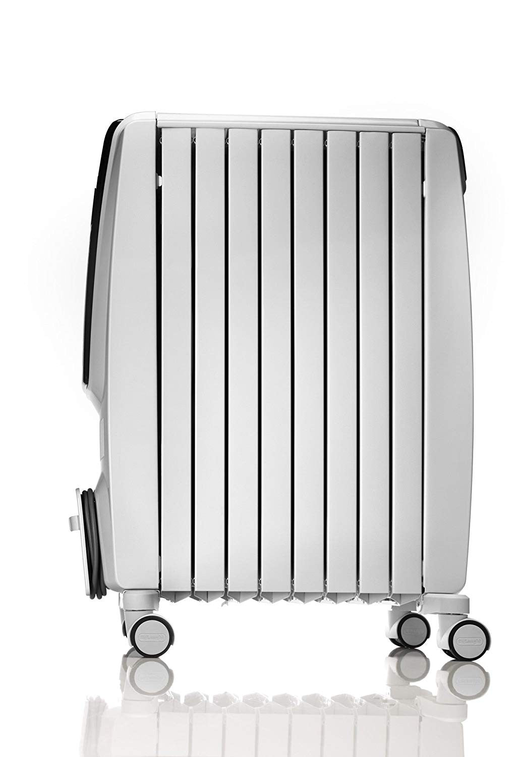 Delonghi, Oil Heater, 8 Fins, 2000 Watts, Black / White