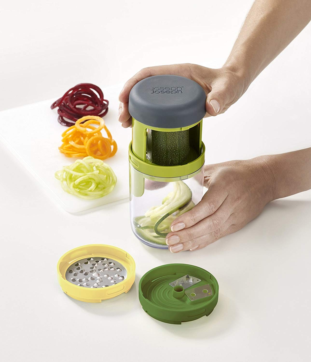 Joseph Joseph, Spiralizer, 3 in 1, hand held, Green