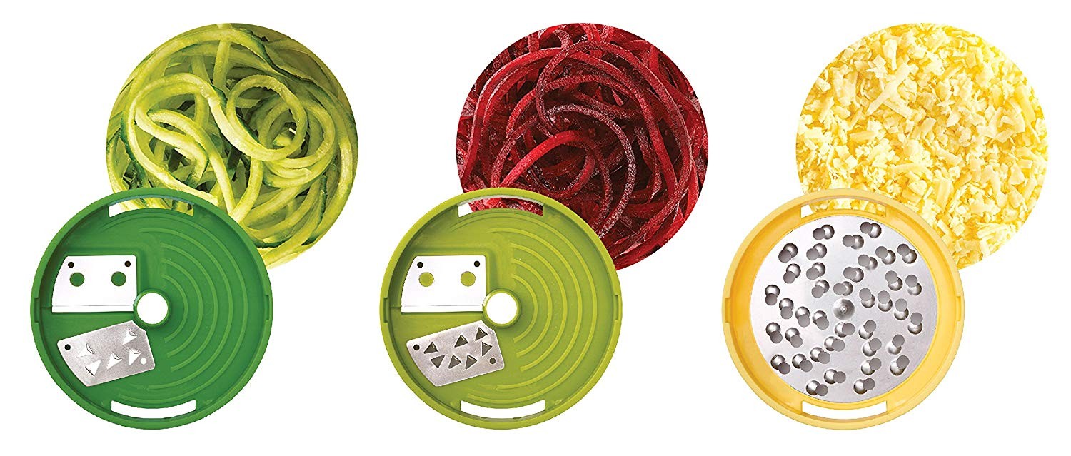 Joseph Joseph, Spiralizer, 3 in 1, hand held, Green
