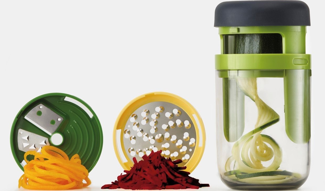 Joseph Joseph, Spiralizer, 3 in 1, hand held, Green