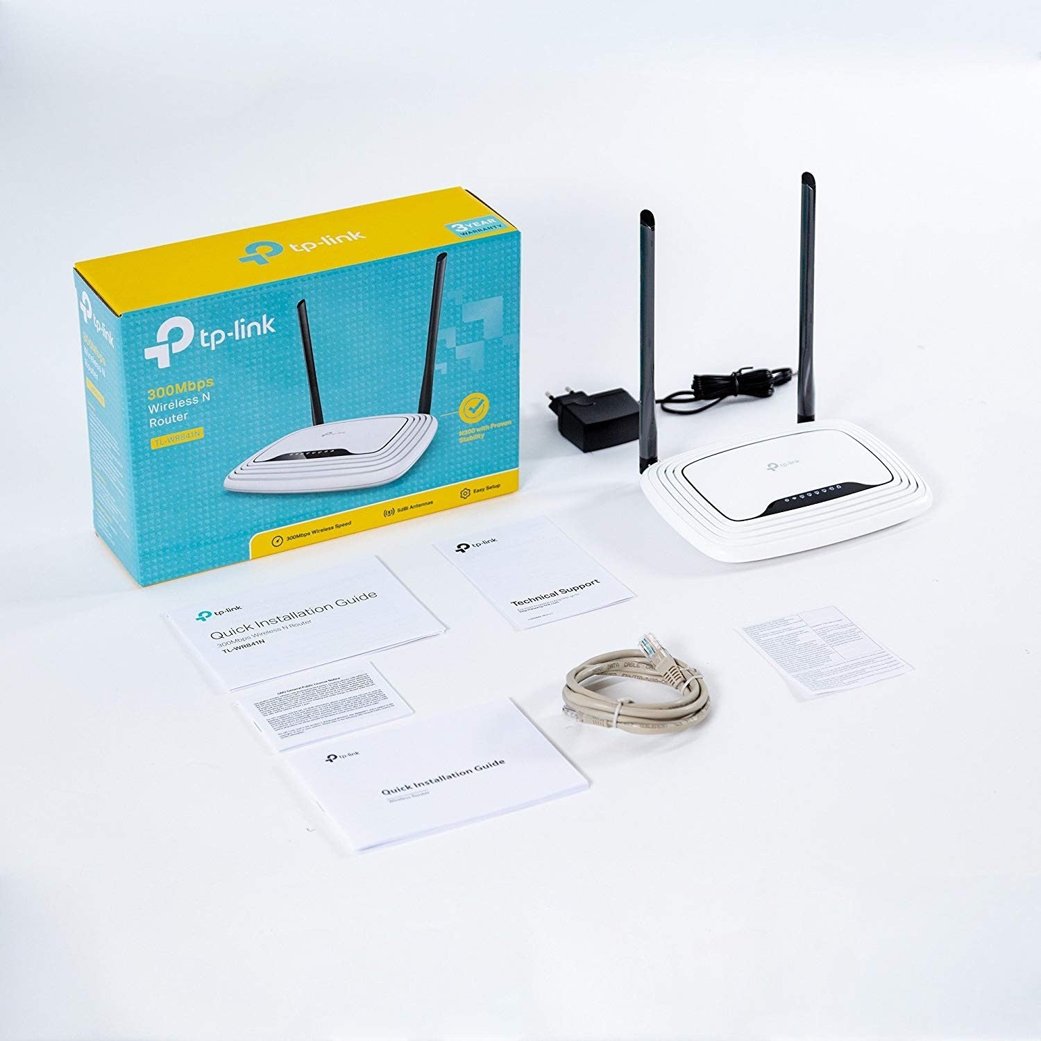 TP-Link, Wireless N Router, 300 Mbps, White