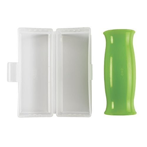 Oxo, Garlic Peeler, Stay-Clean Storage Case, Silicone, Green