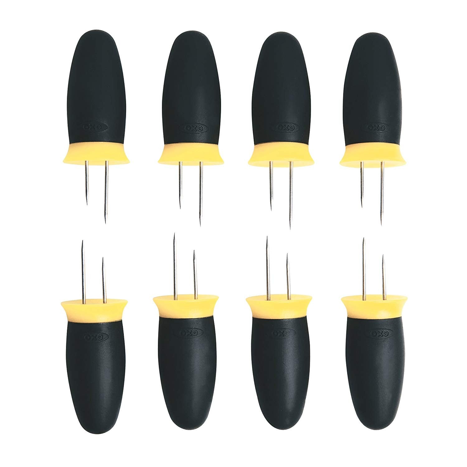 Oxo, Corn Holders, Set of 8, Yellow