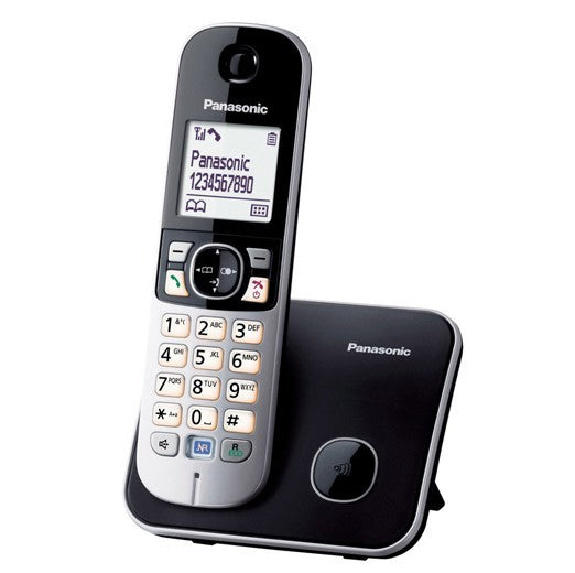 Panasonic, Digital Cordless Phone with 1 Handset, Silver / Black