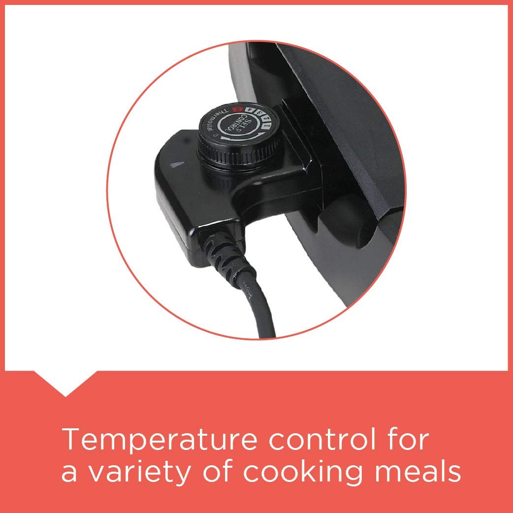 Black & Decker, Open Flat Grill, With Glass Lid, 2200 Watts, Black
