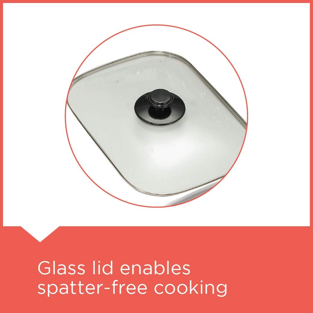 Black & Decker, Open Flat Grill, With Glass Lid, 2200 Watts, Black
