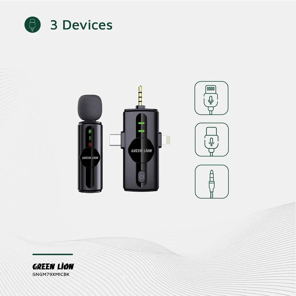 Green Lion 3-in-1 Noise Cancellation Microphone
