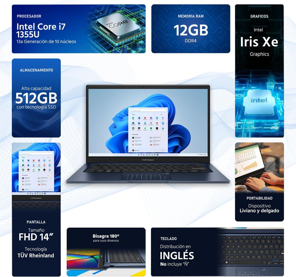 Asus Vivibook 14" FHD Laptop