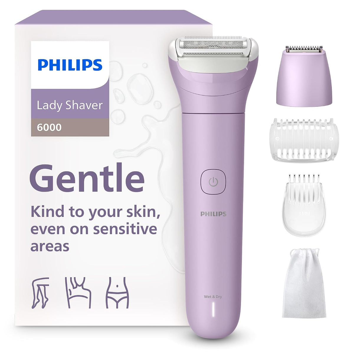 Philips Series 6000 Lady Shaver Wet & Dry Cordless Shaver