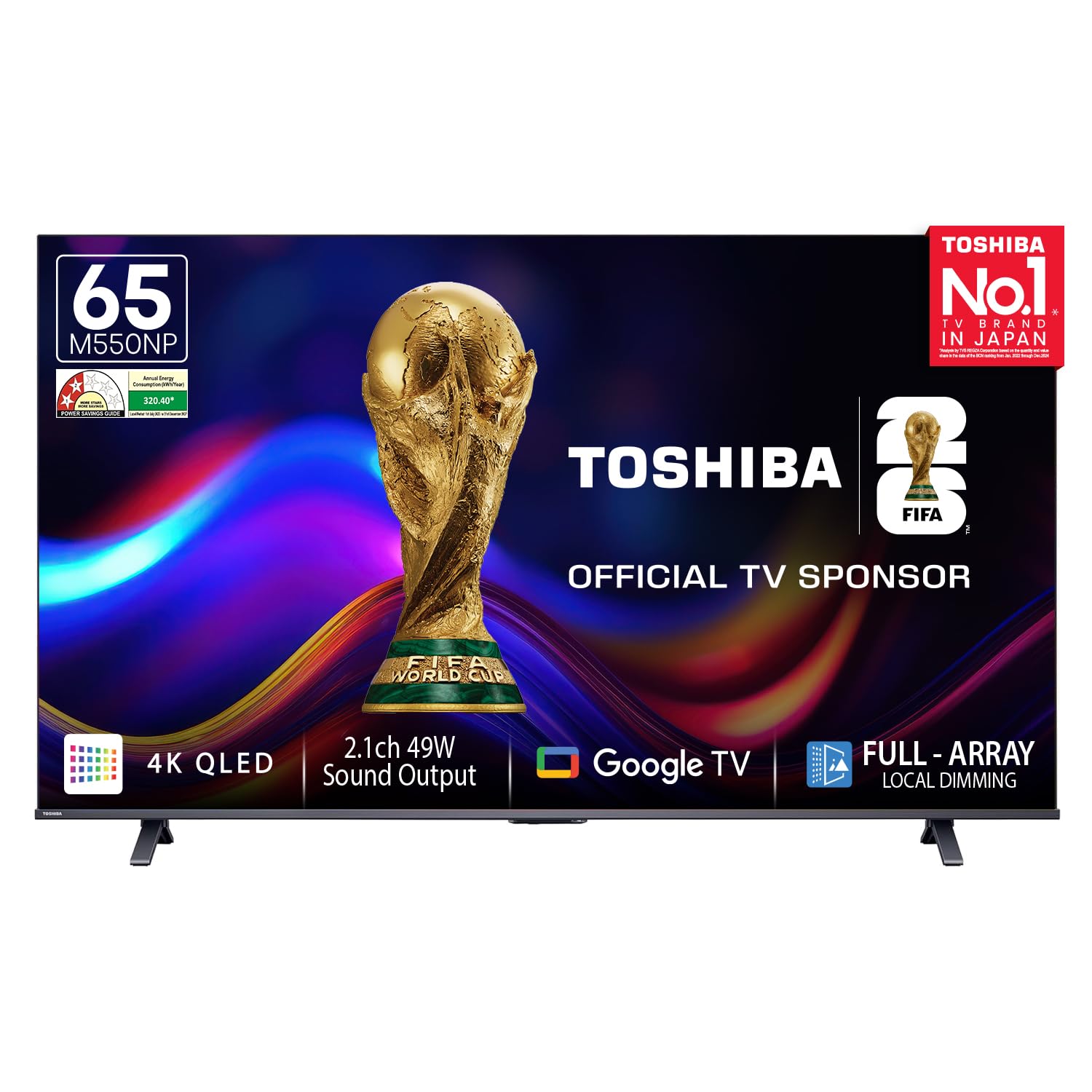Toshiba 65" QLED 4K Smart Google TV