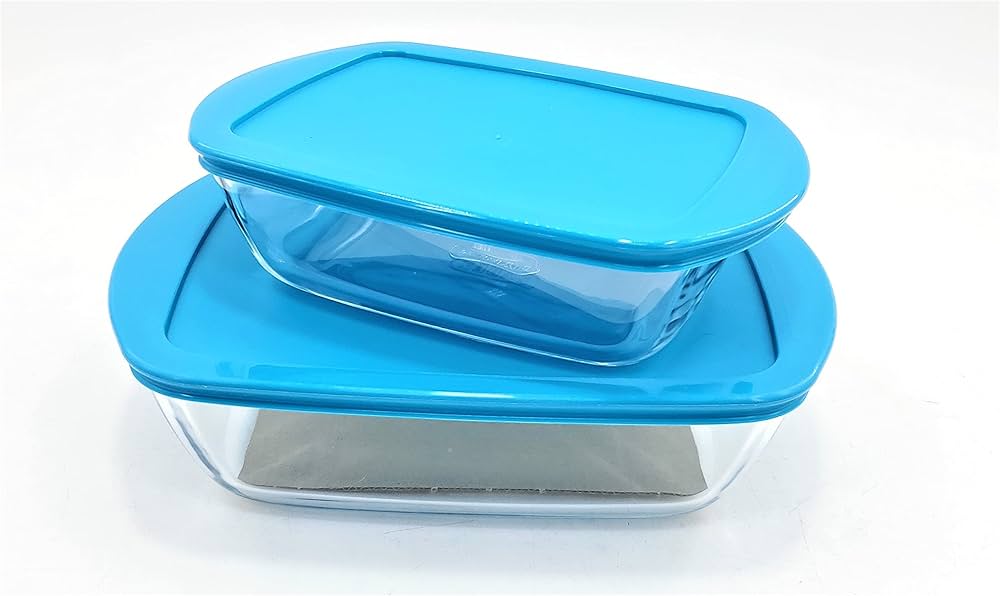 Pyrex Set of 2 Classic Rectangular Glass Baking Roasting