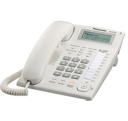 Panasonic Corded Telephone With Speakerphone, White