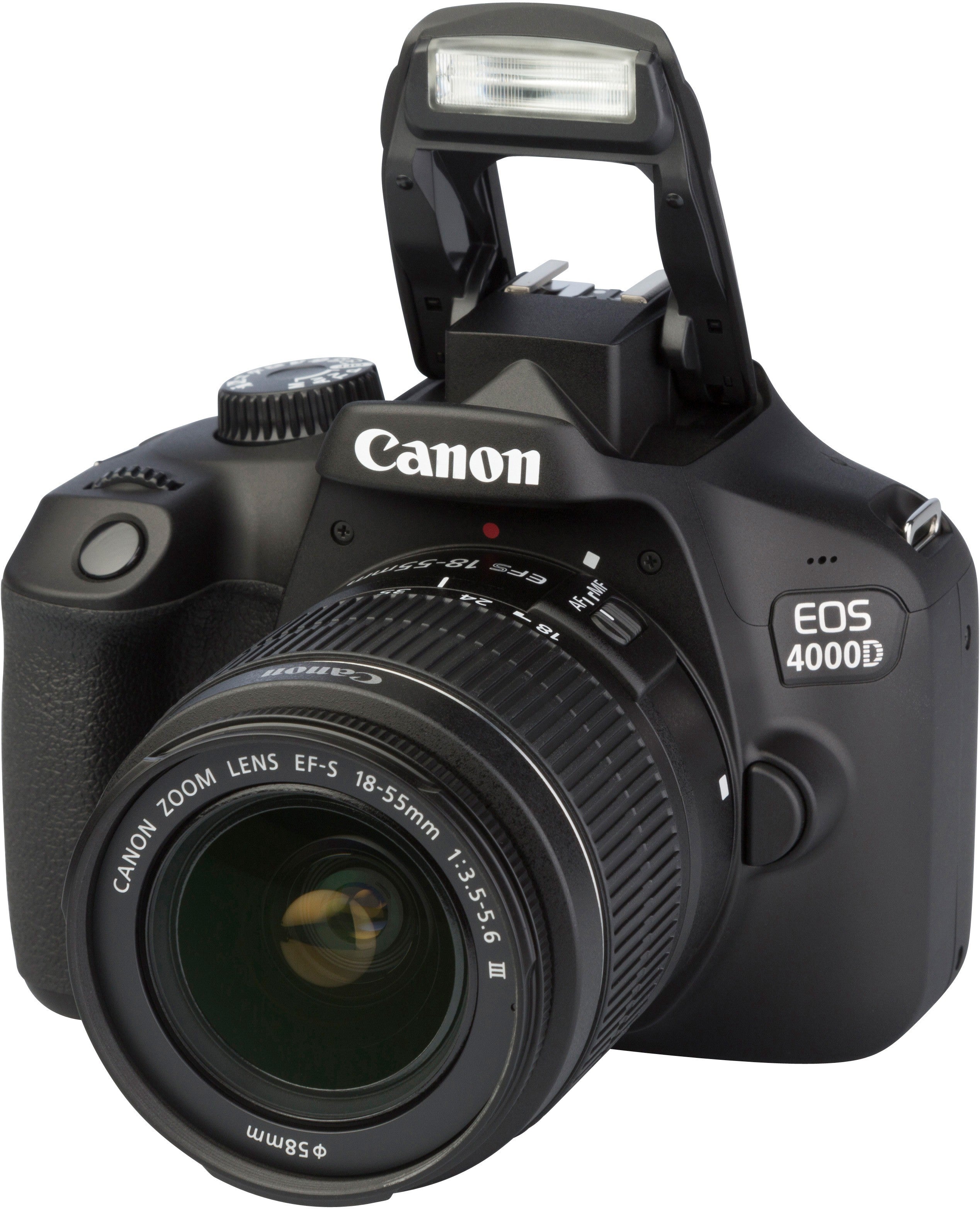 Canon, EOS 4000D, DSLR Camera, Double Lenses (18-55 mm / 75-300 mm) Black