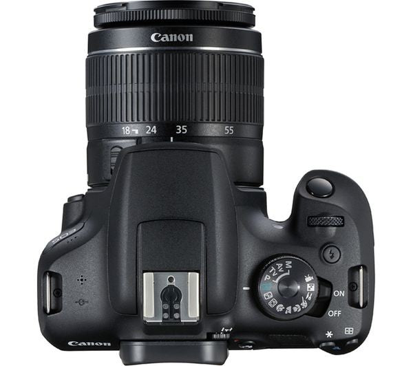 Canon EOS 2000D DSLR Camera, Black