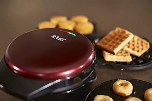 Russell Hobbs, 3 In 1 Device For Preparing Waffles, Muffins & Donuts, Black