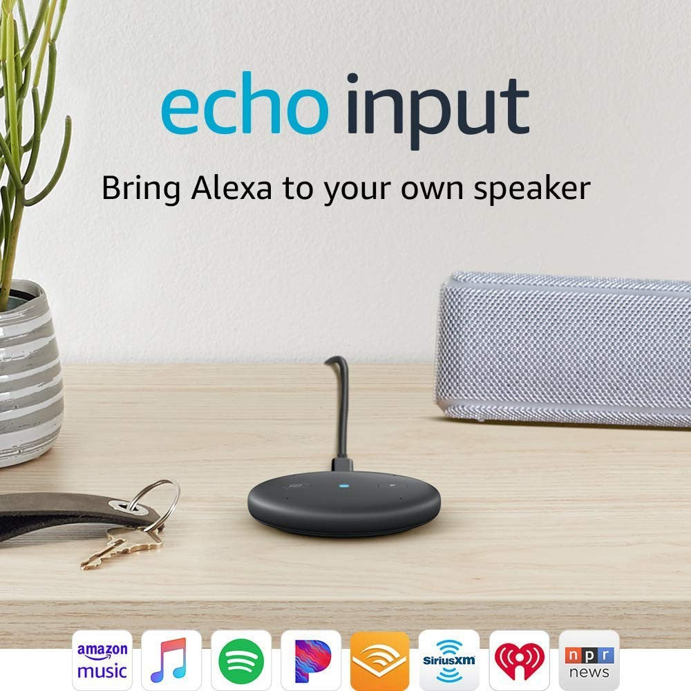 Alexa, Echo Input, Bring Alexa to your own speaker, Black