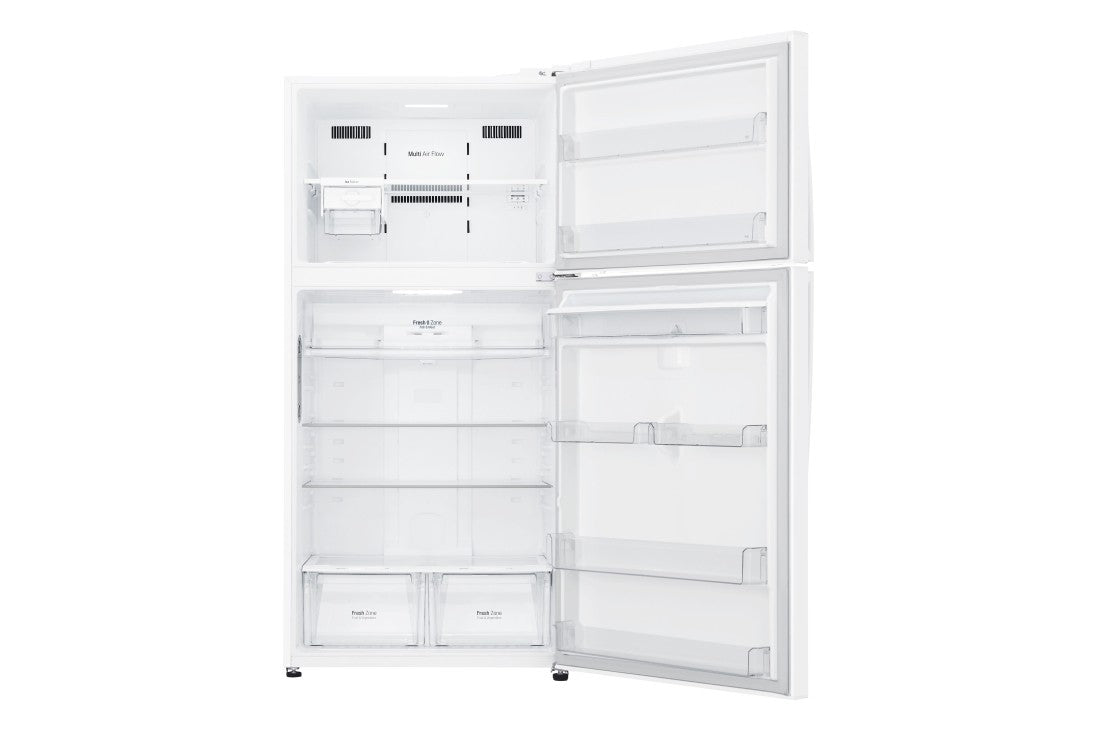LG, Top Mount Refrigerator, 24 Cubic Feet, White