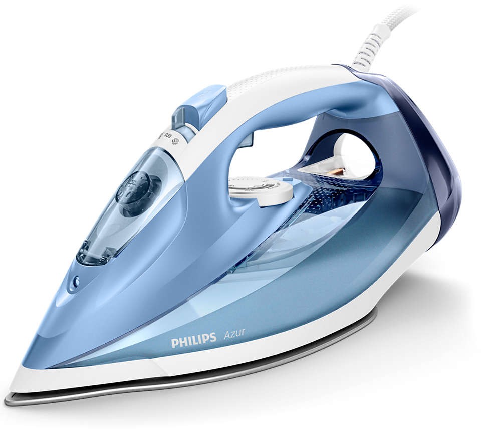 Philips, Azure Steam Iron, 2400 Watts, Blue