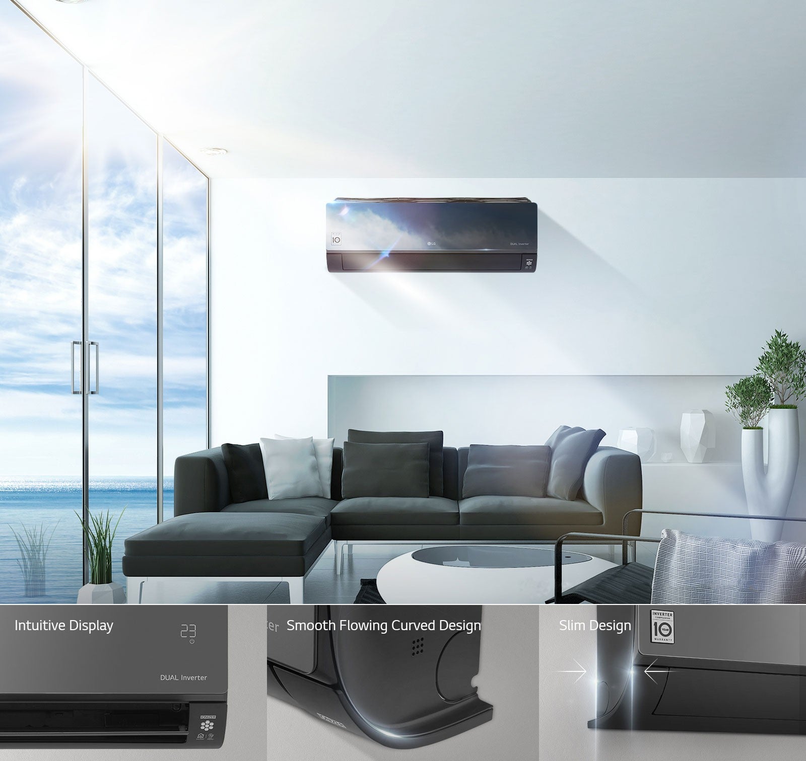 LG, ARTCOOL Inverter AC 24000 BTU, Energy Saving, Fast Cooling, Wifi