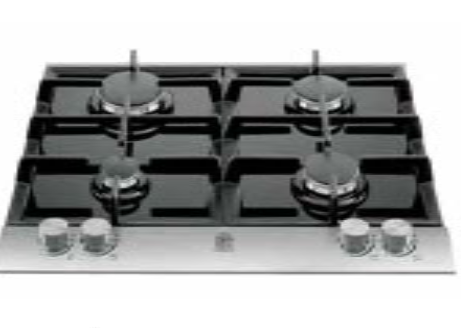 La Germania, Built-In Gas Hob, 4 Burners, 60 CM, Stainless Steel