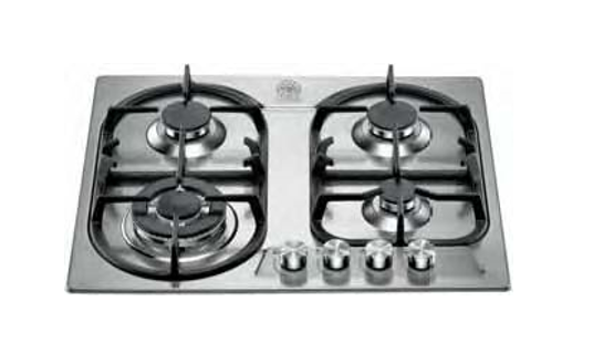 La Germania, Buil-In Gas Hob, 4 Burners, Stainless Steel