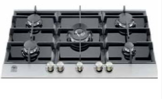 La, Germania, Built-In Gas Hob, 5 Burners, Stainless Steel