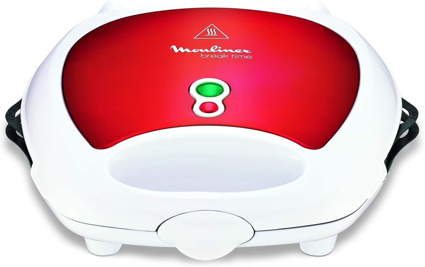 Moulinex, Sandwich Maker, 700 Watts, 3-in-1 Panini, Sandwich And Waffle Maker, Red