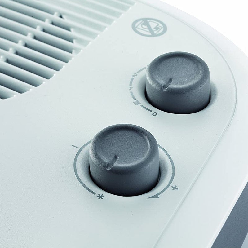 Delonghi, Desk Top Fan Heater, 1100 - 2200 Watts, White