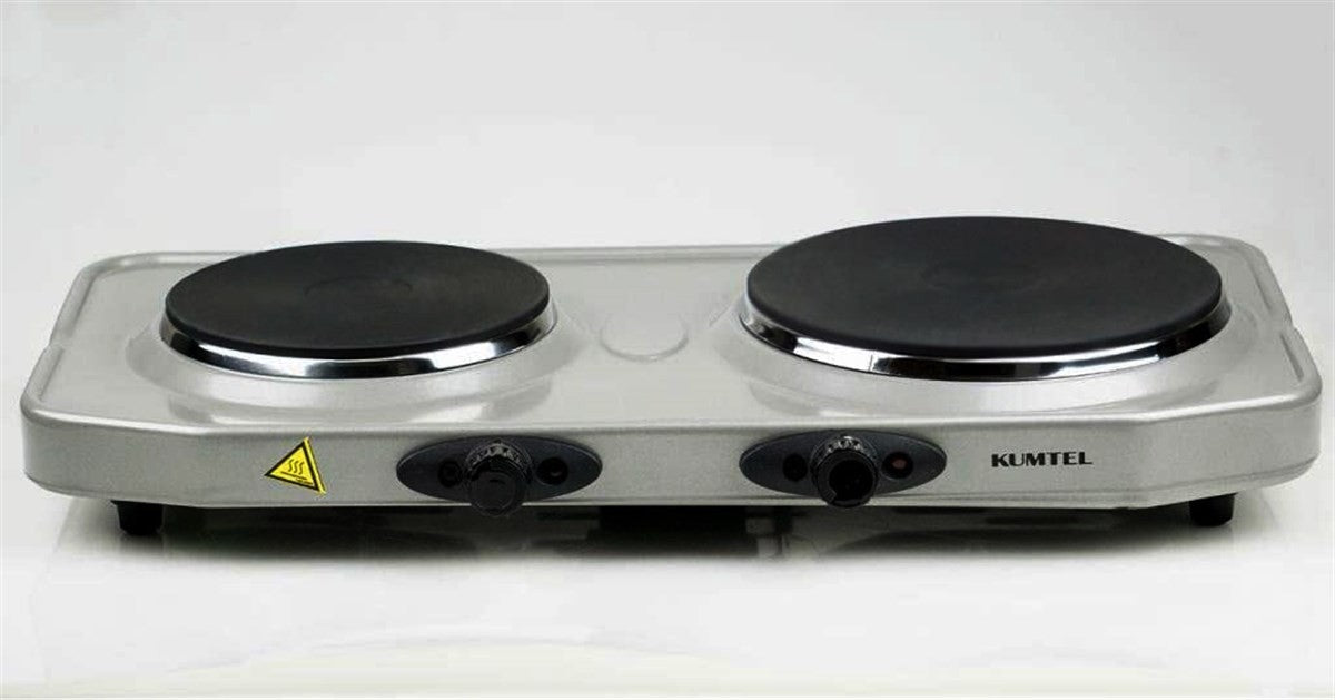 Kumtel, Electrical Plate, 2500 Watts, Silver
