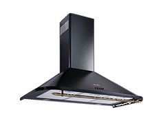 Sensus 90 CM Chimney Hood, Black