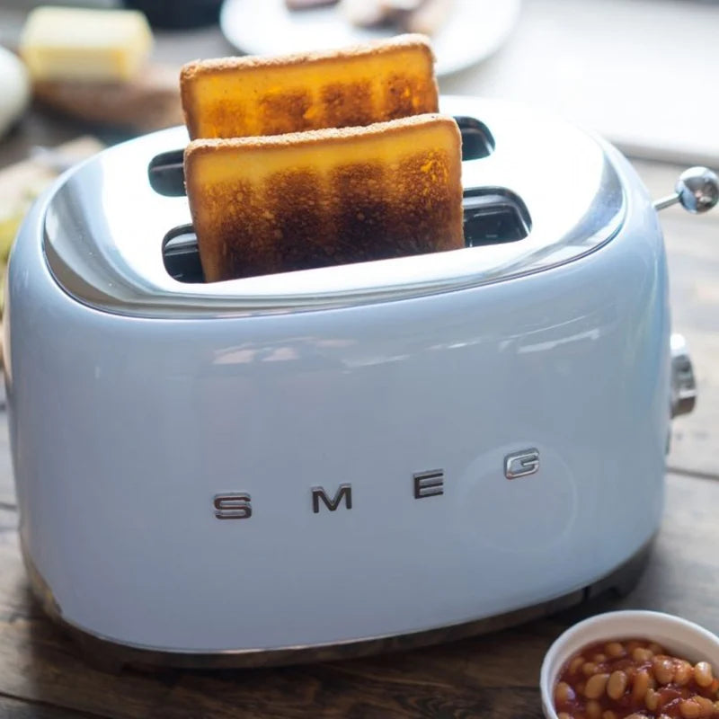 Smeg 50's Style Aesthetic 2 Slice Toaster, Pastel Blue