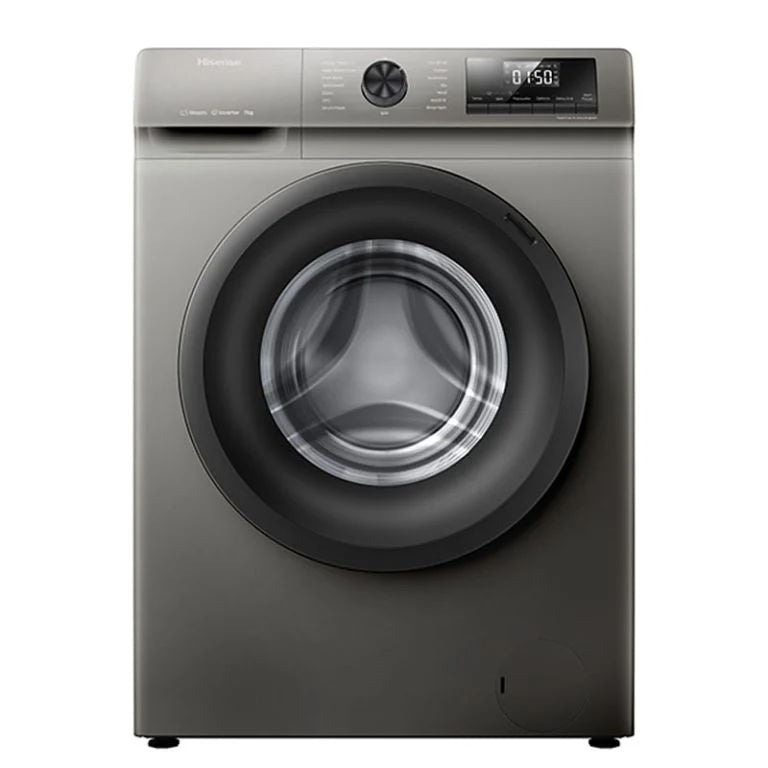 Hisense 7KG Front Load Washing Machine, 1200 RPM, Titanium